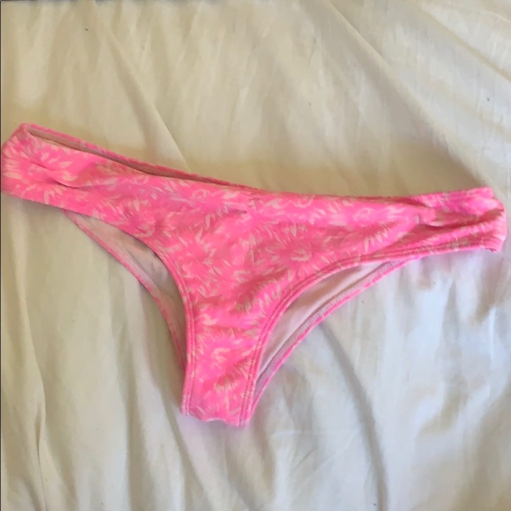 O’neill pink cheeky ruched bikini bottoms